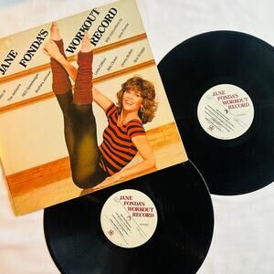 Vintage 1982 Jane Fonda's Workout Record Instructional Exercise Vinyl Record